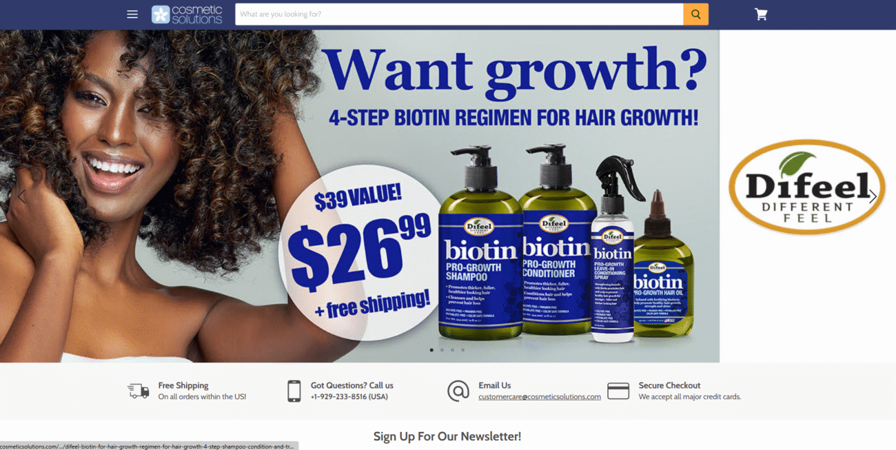 Solutions cosmétiques