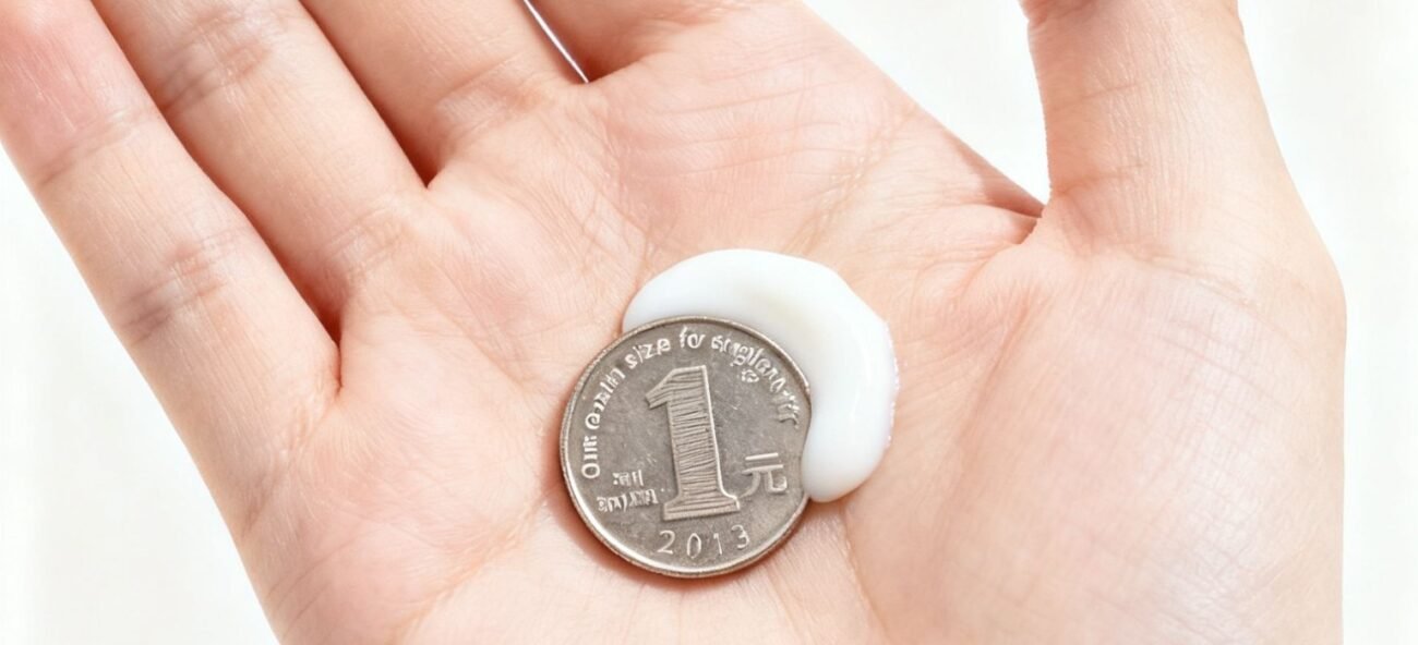 wird mit "ein münzgroßer Betrag" übersetzt