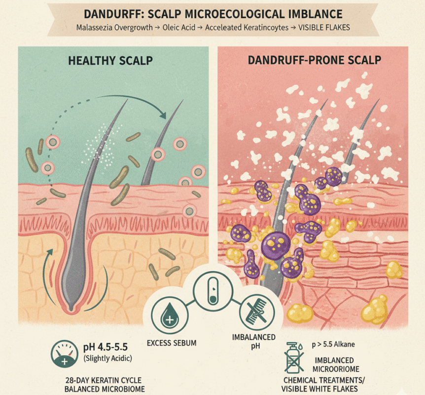 Prozess der Schuppenbildung