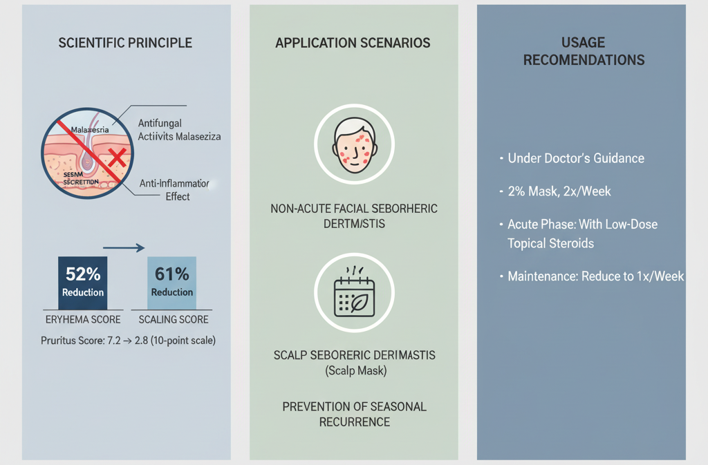 Ergänzende Behandlung bei seborrhoischer Dermatitis