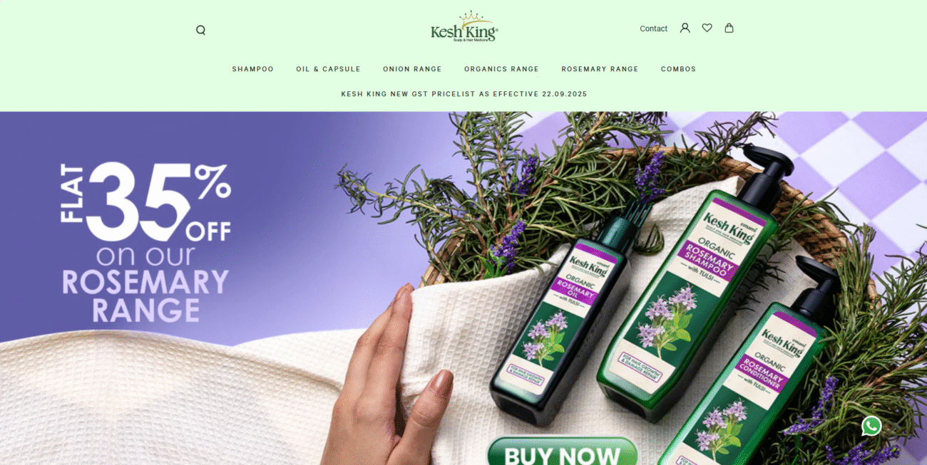 Zwiebel Shampoo Marke Kesh King