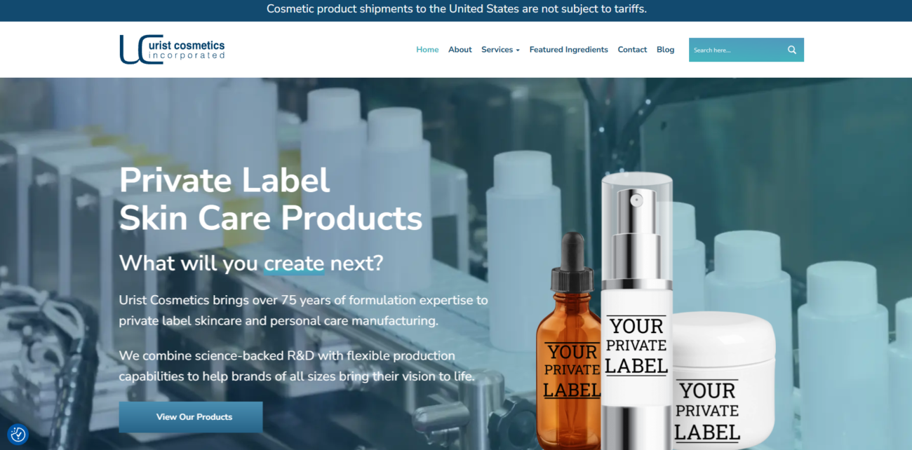 Soins de la peau sous marque privée