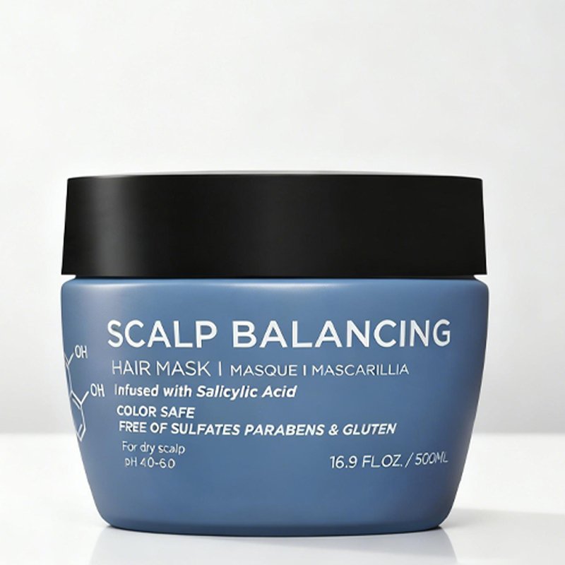Masque capillaire rafraîchissant équilibrant le cuir chevelu
