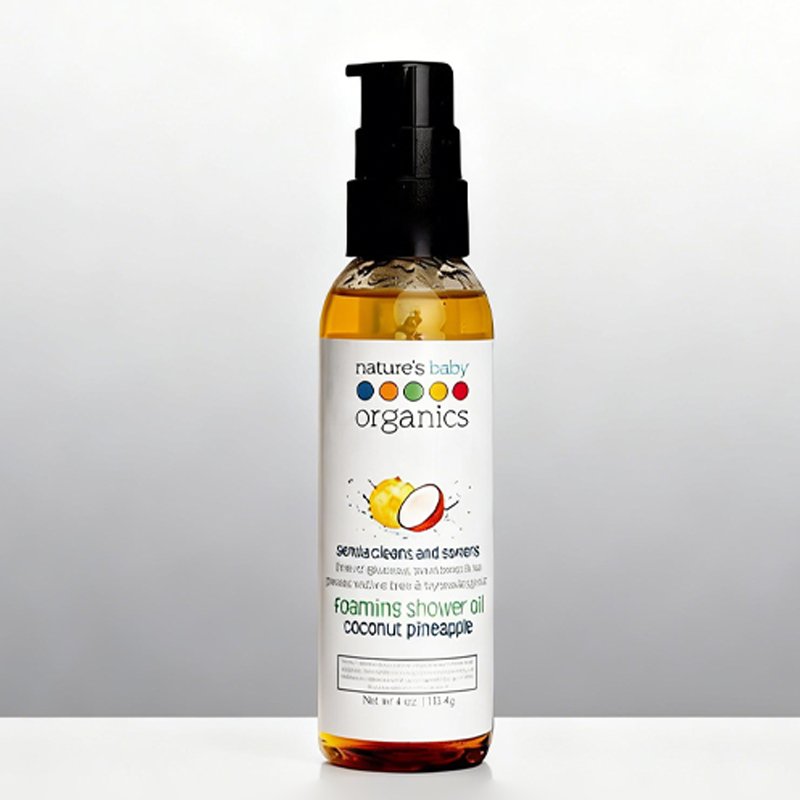 Olio detergente delicato per il bagno e la doccia dei bambini