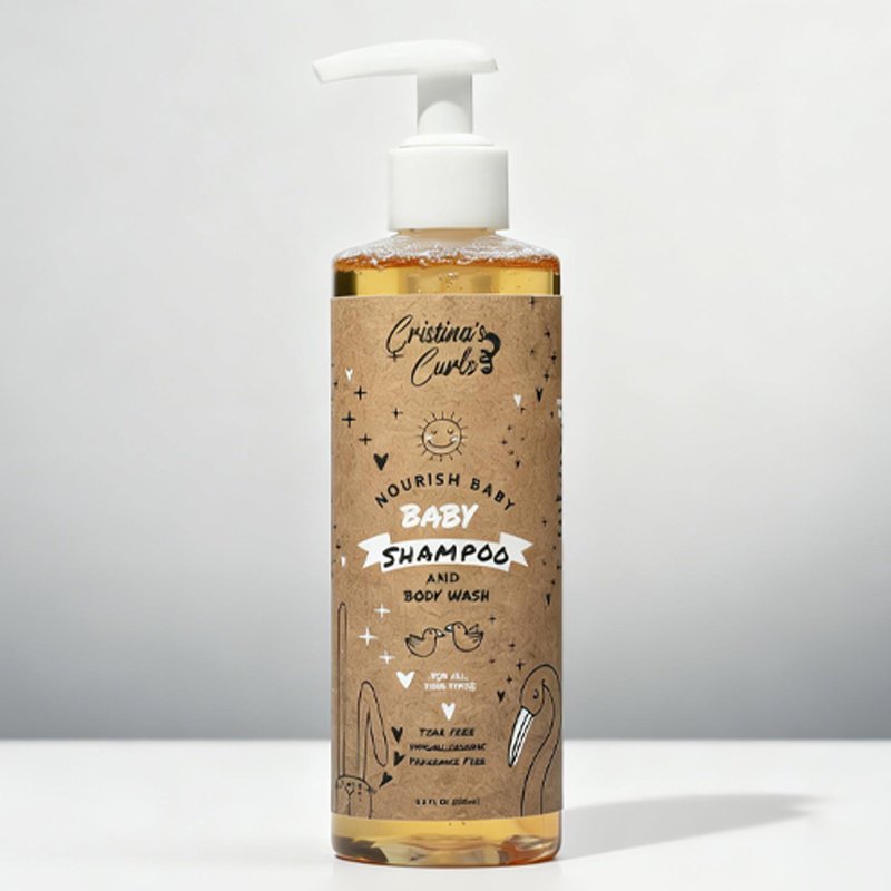 Shampoo e lavaggio corpo nutriente per bambini a bassa schiuma