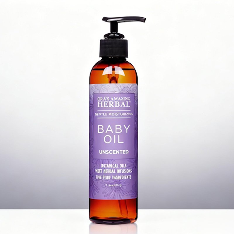 Olio delicato idratante per bambini alle erbe di Calendula