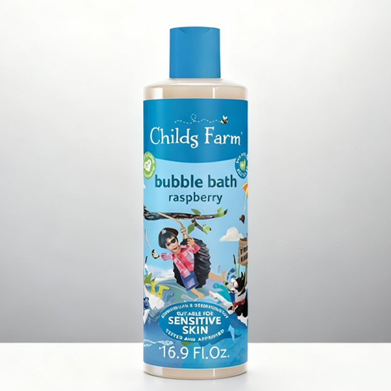 Bagnoschiuma per bambini al lampone per pelli secche e sensibili