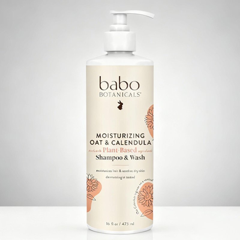 Shampoo e lavaggio per bambini idratante all'avena e alla calendula 2 in 1