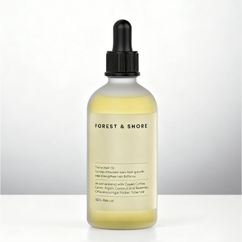 Huile de croissance capillaire à la caféine