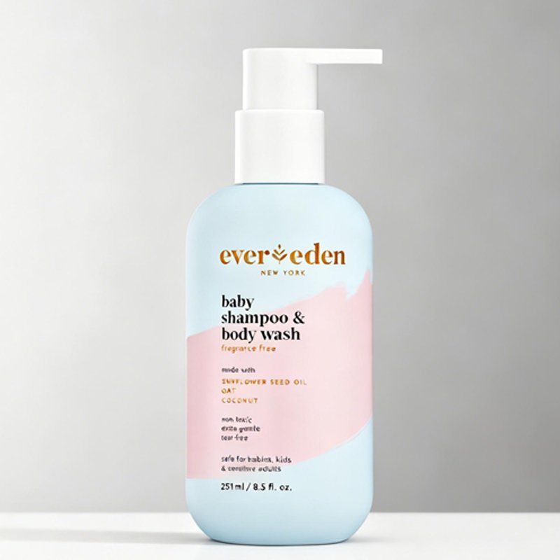 Shampoo e lavaggio corpo delicato per bambini a base di cocco
