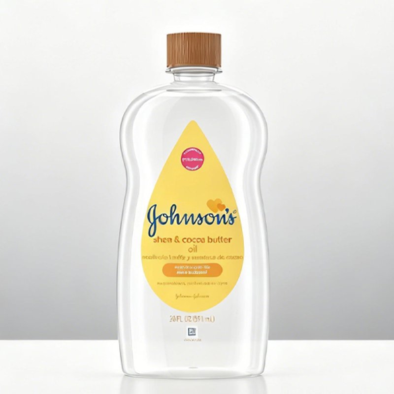 Olio per bambini con burro di karité e cacao