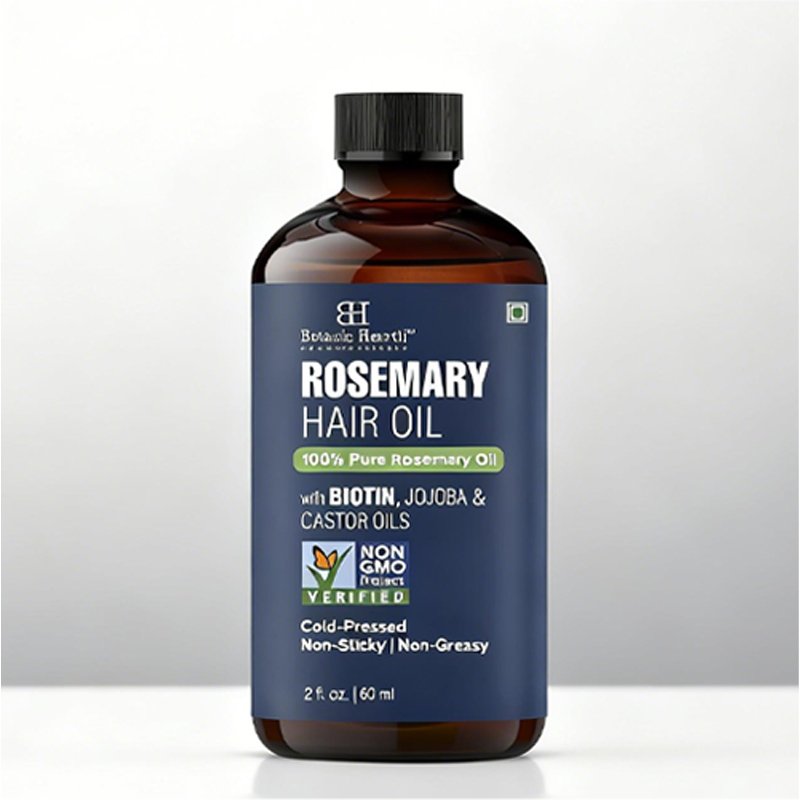 Huile capillaire au romarin pour la croissance des cheveux