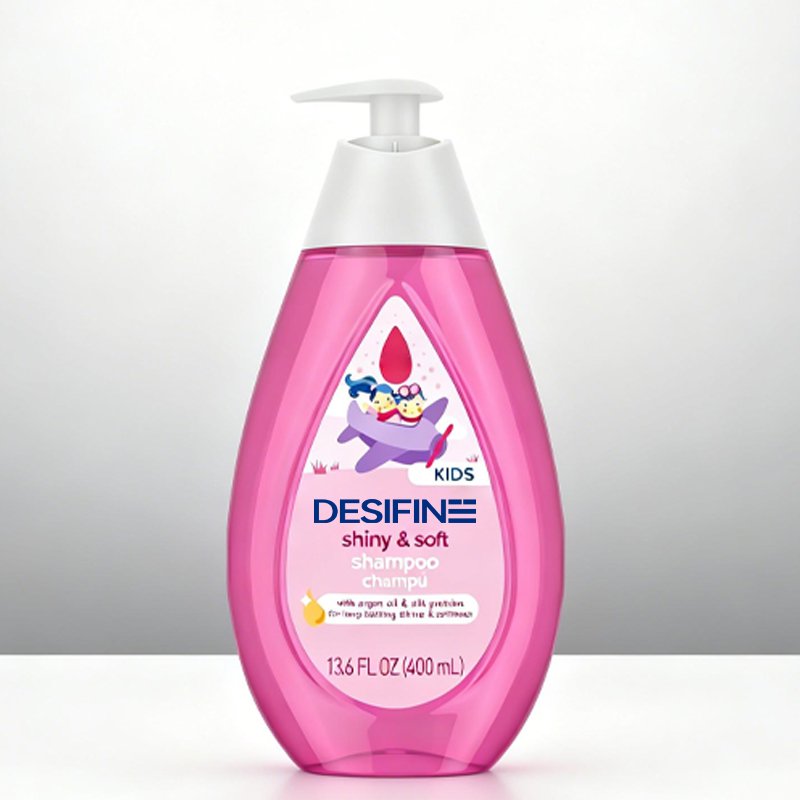 Shampoo per bambini lucido e morbido con olio di argan e proteine della seta