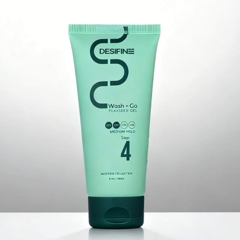 Gel de fijación media de linaza para cabello rizado