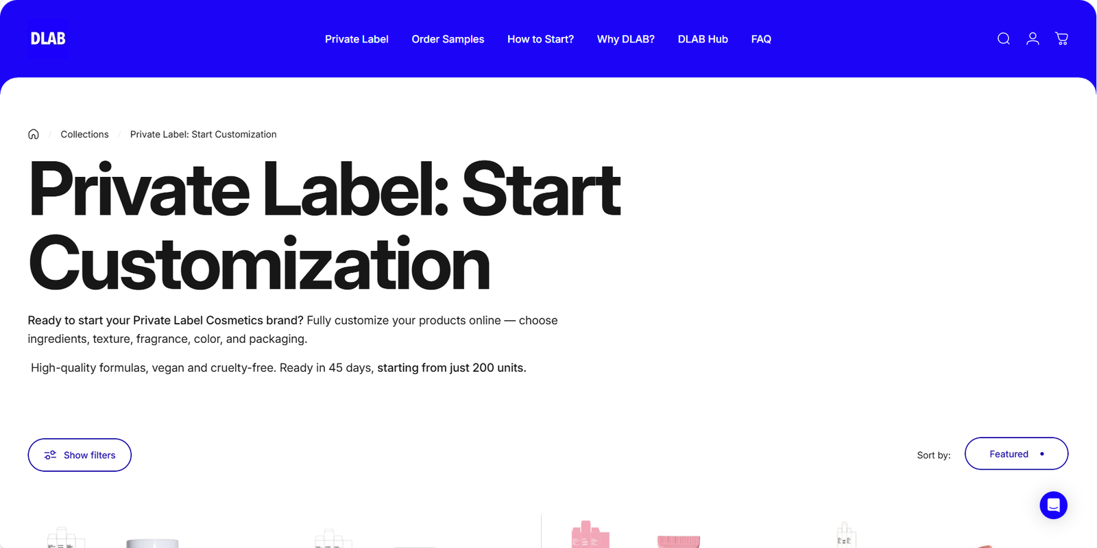 DLAB Custom Cosmetics essence OEM ODM