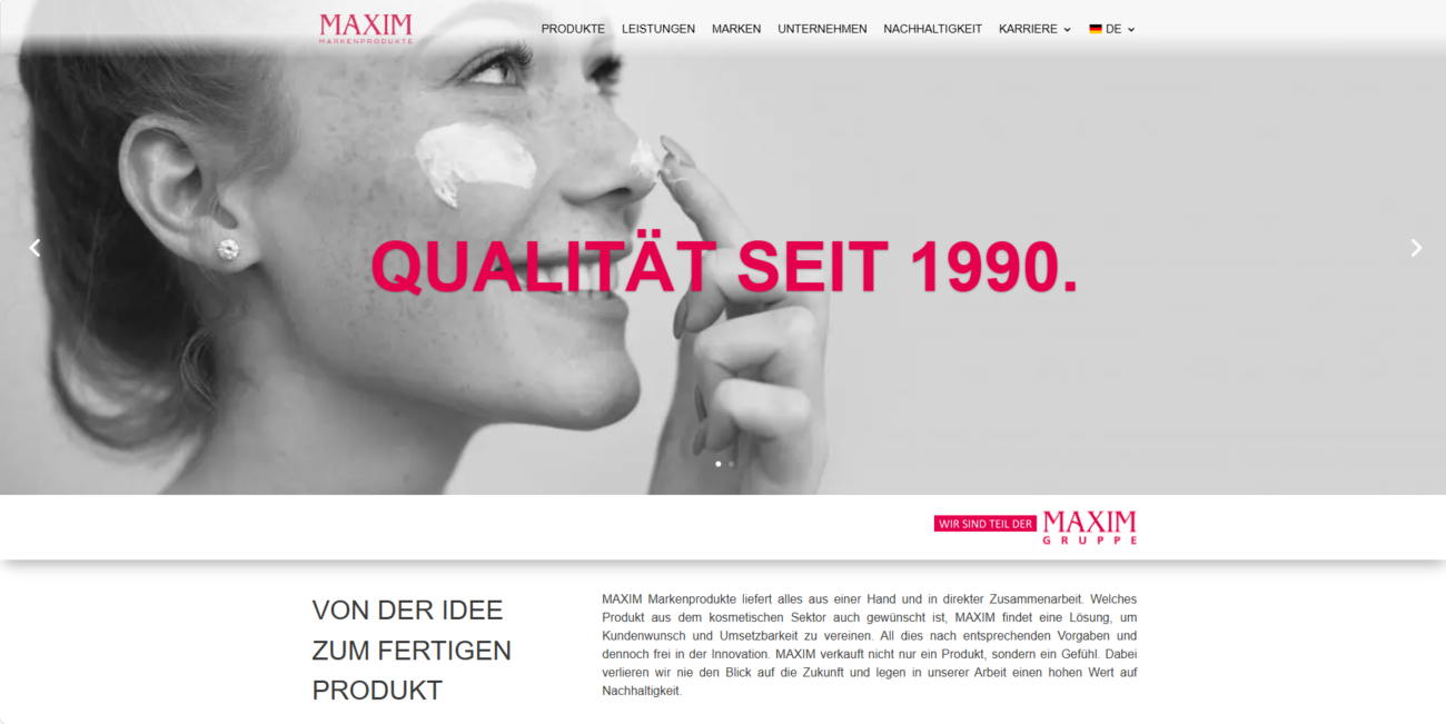 Maxim Markenprodukte