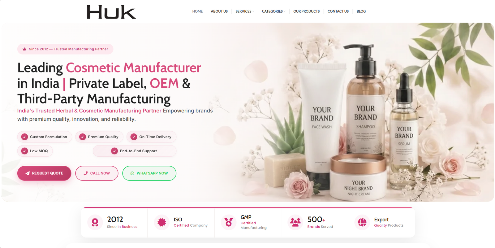 HUK Natural private label toner