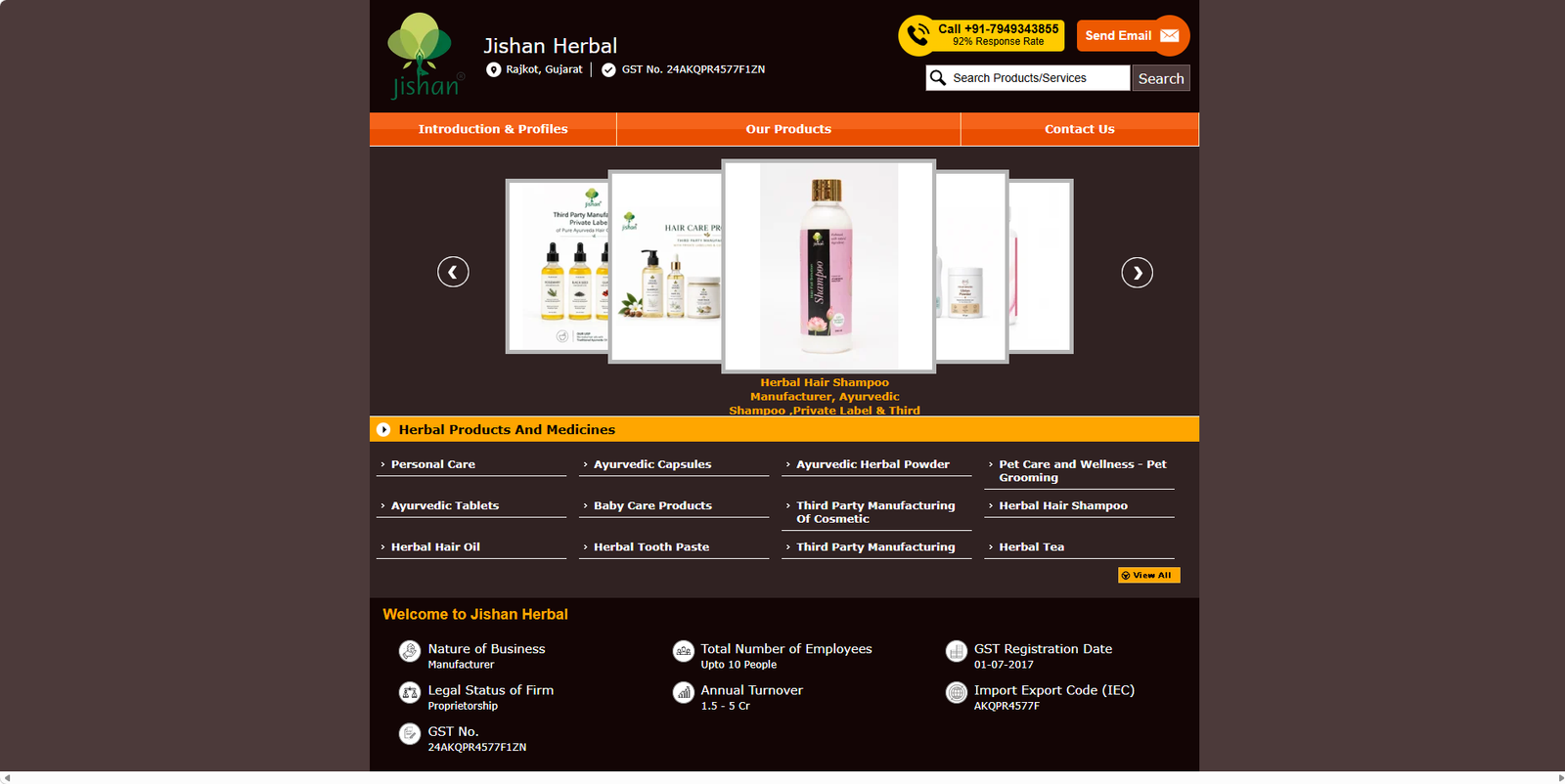 Jishan Herbal private label baby care