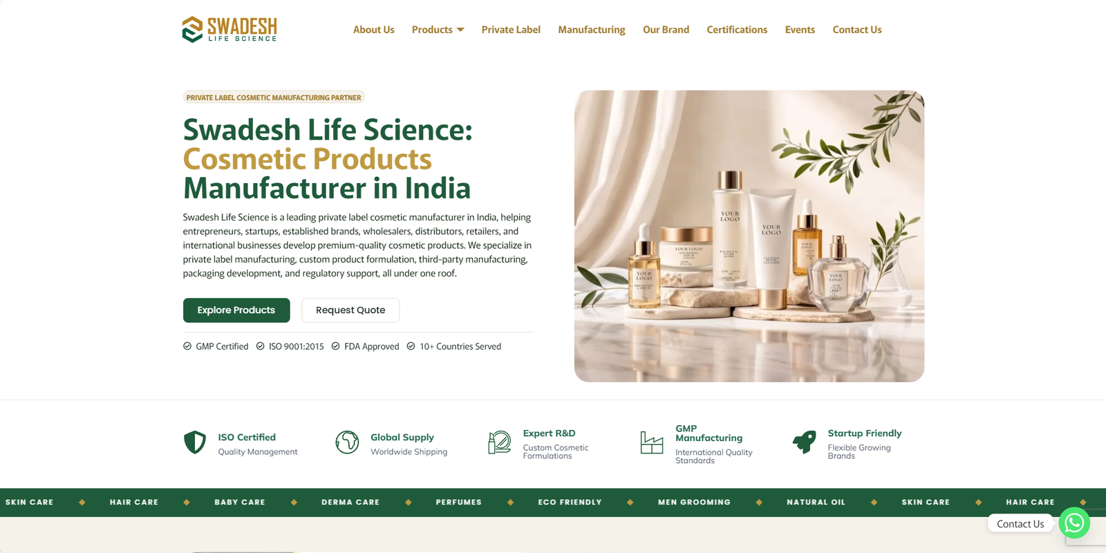 Swadesh Life Science private label exfoliator